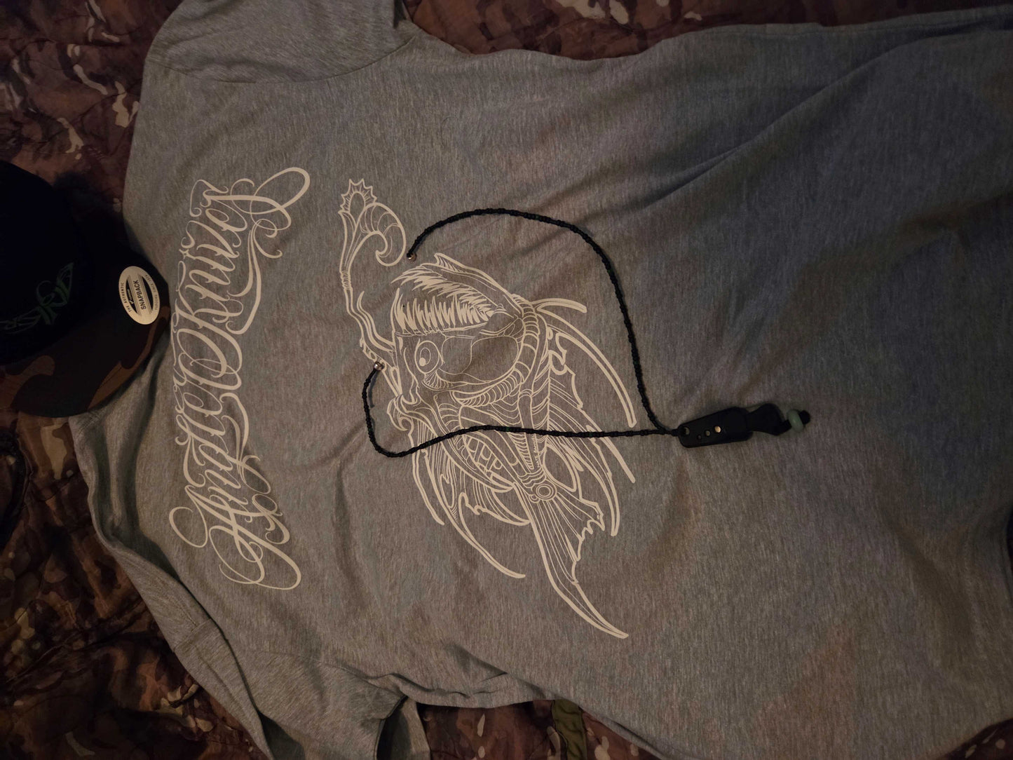 Angler Heather Grey tshirt