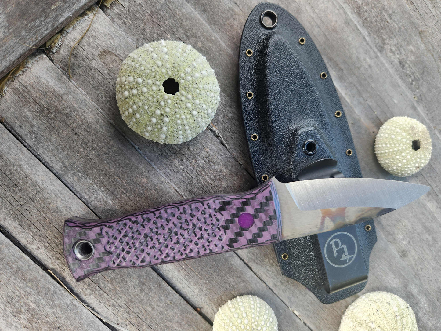 Angler Knives Dorado #3 - Purple and Black Handle