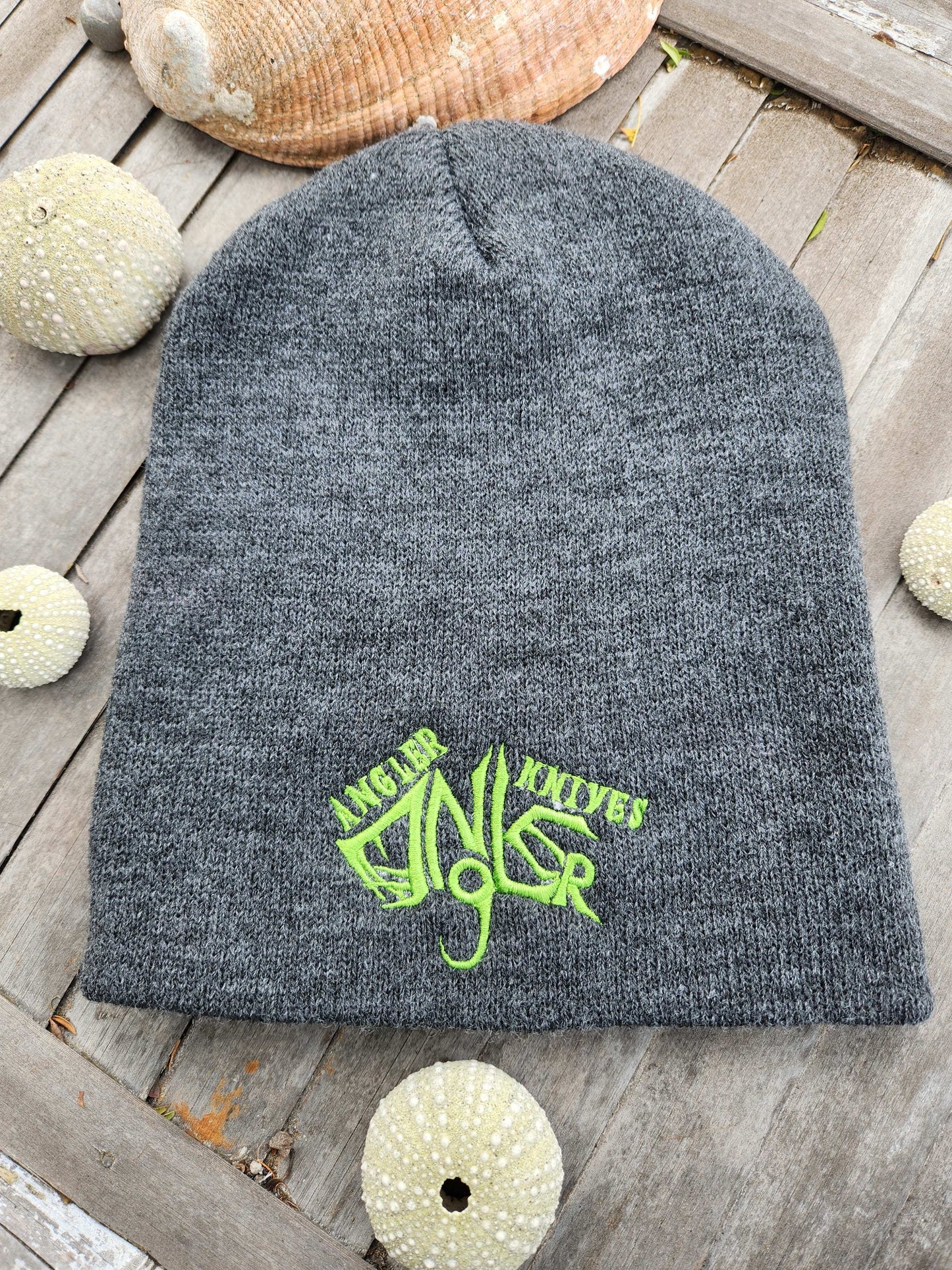 Angler Knives Beanie Grey - Angler Logo