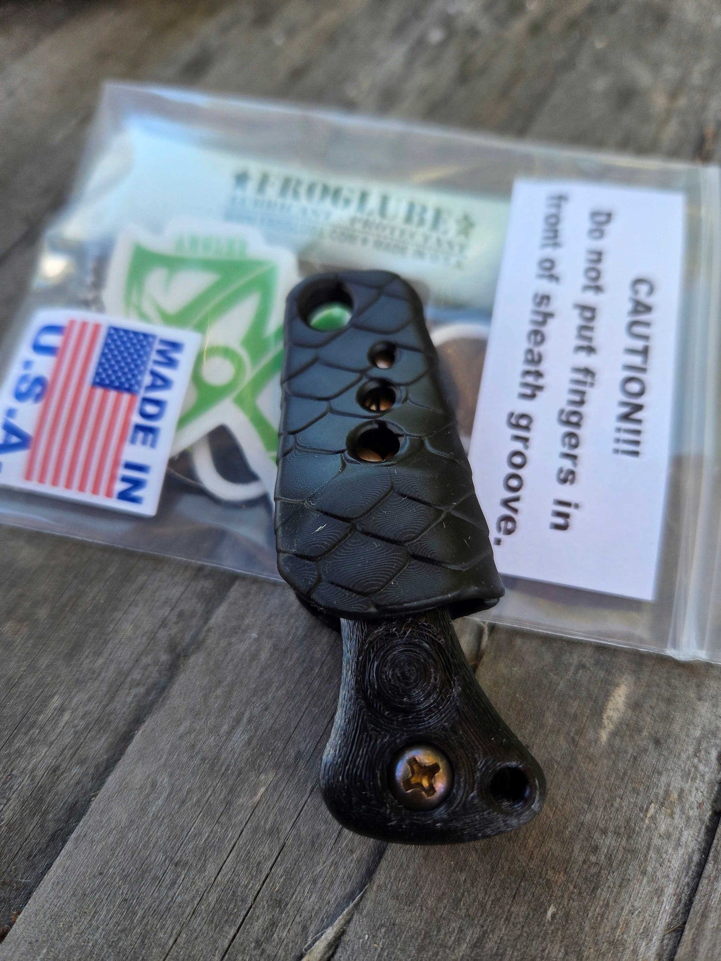 Turner CNC Anchovy - C3Dynamics Black Resin Sheath/ Black Handle