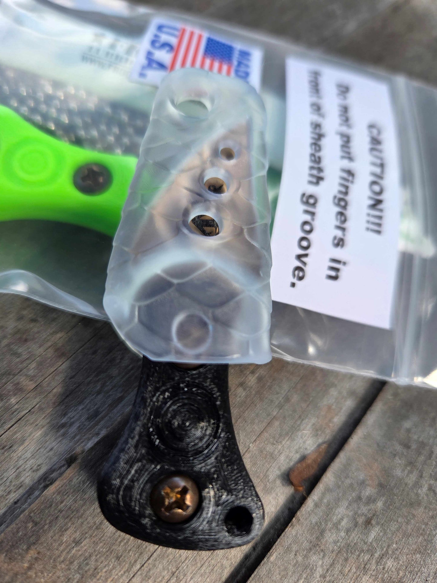 Turner CNC Anchovy - C3Dynamics Resin Sheath Black Handle/spare Green