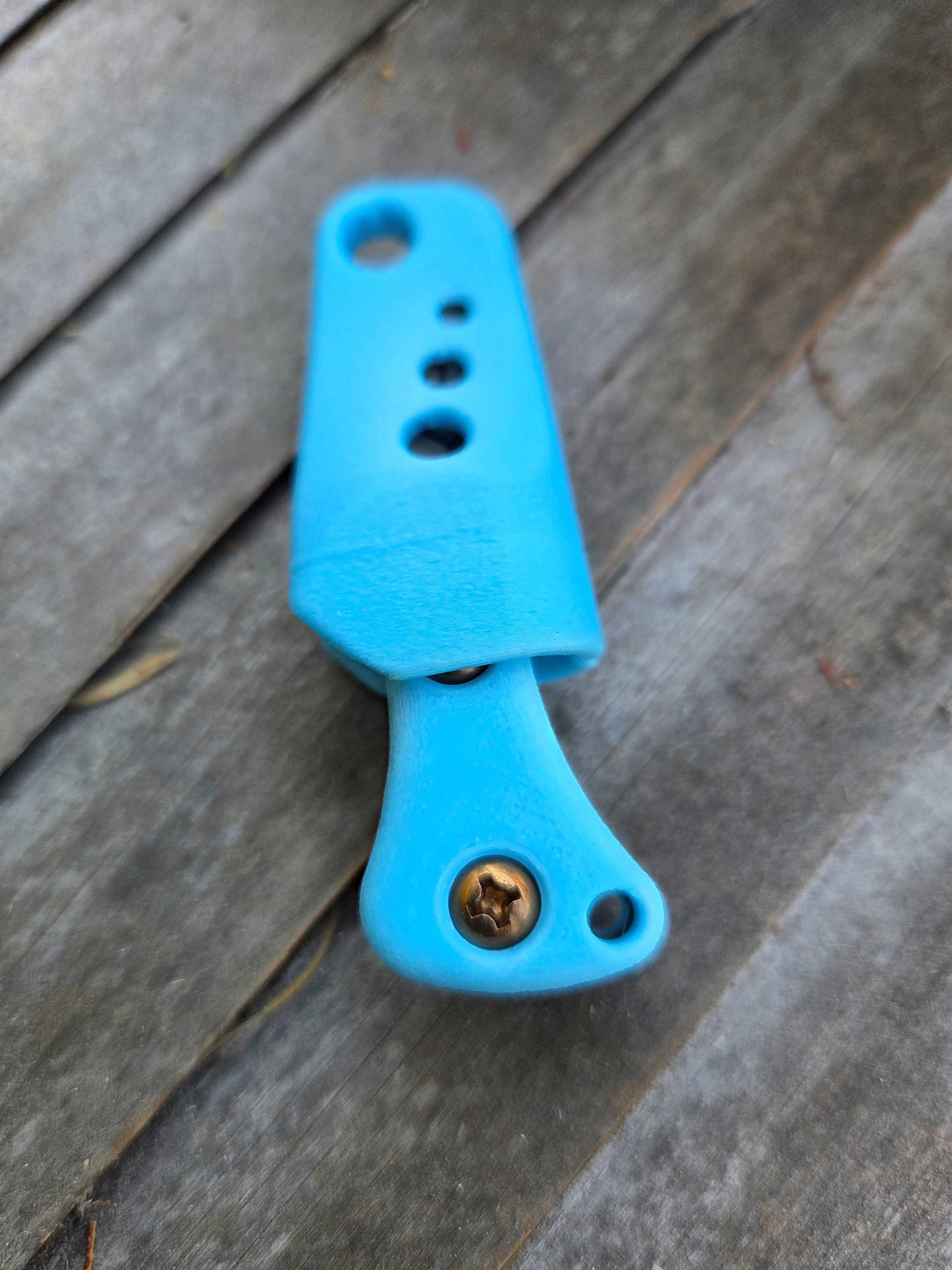 Turner CNC Anchovy - Blue glow handle Glow Blue sheath