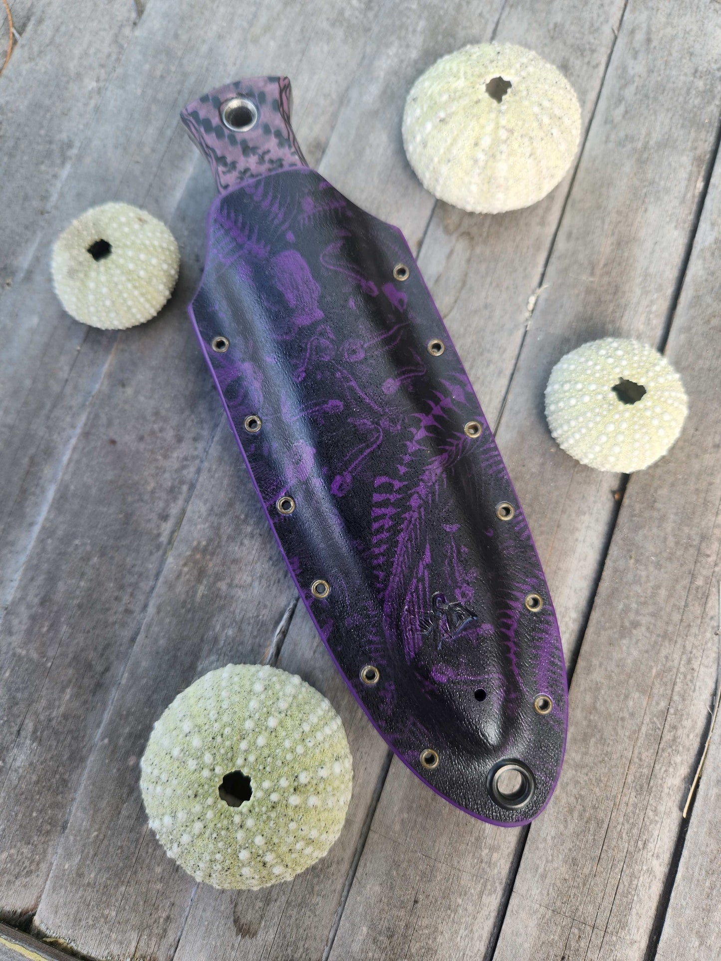 Angler Knives Dorado #4 - Purple and Black Handle