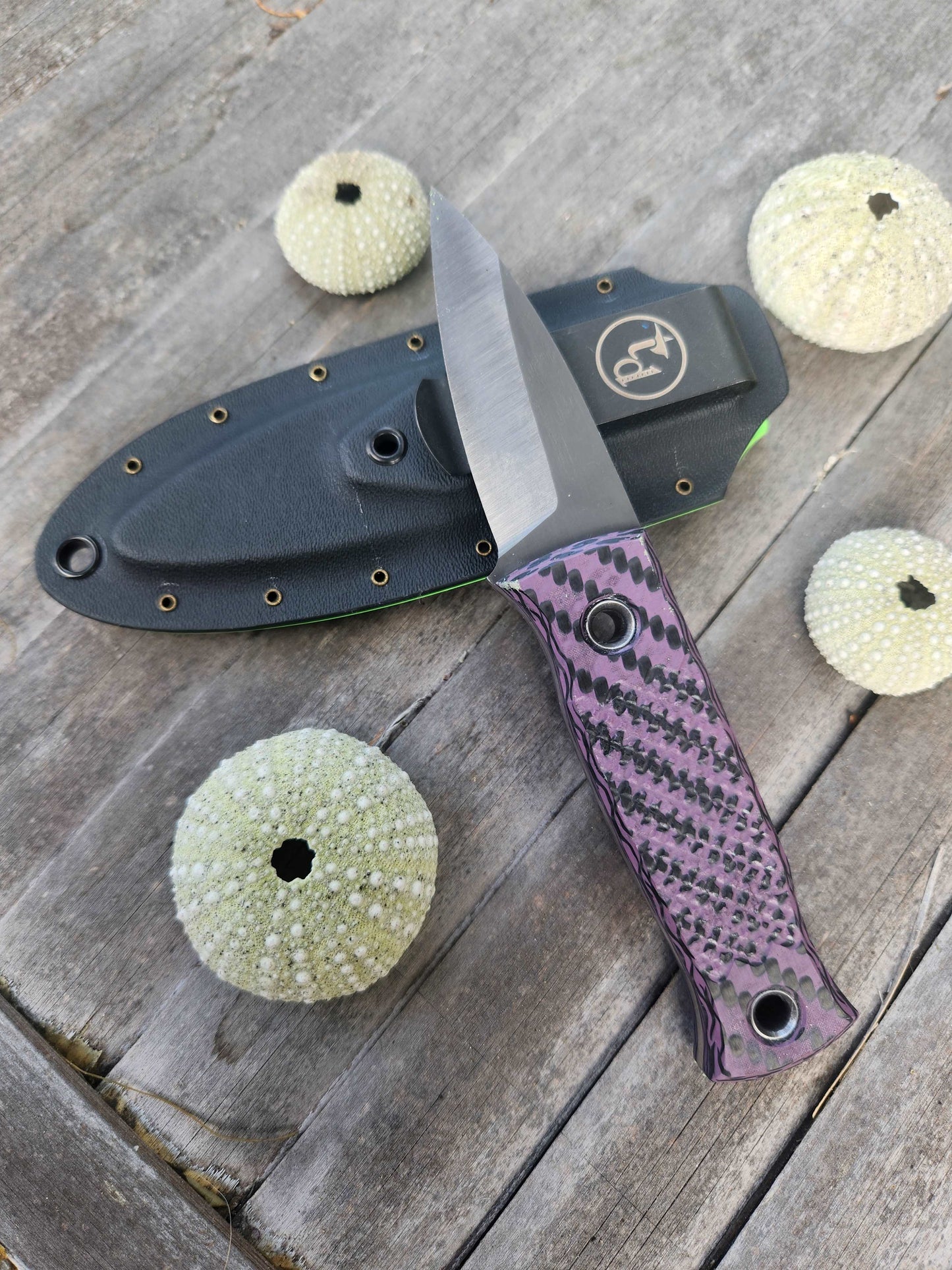 Angler Knives Dorado #5 - Purple and Black Handle