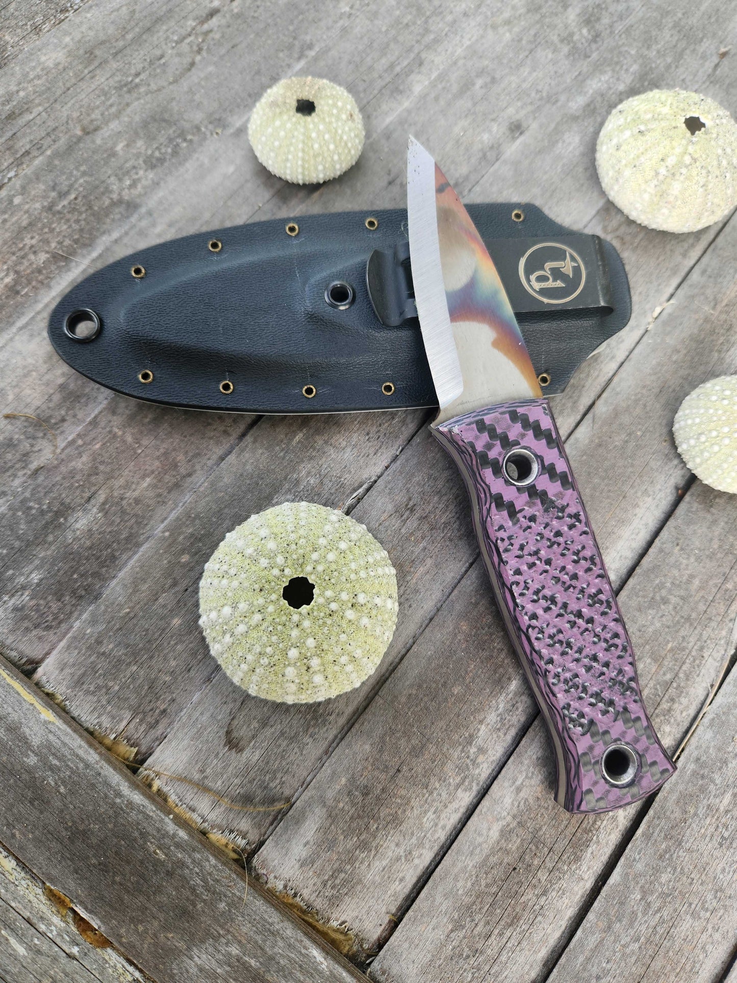 Angler Knives Dorado #6 - Purple and Black Handle