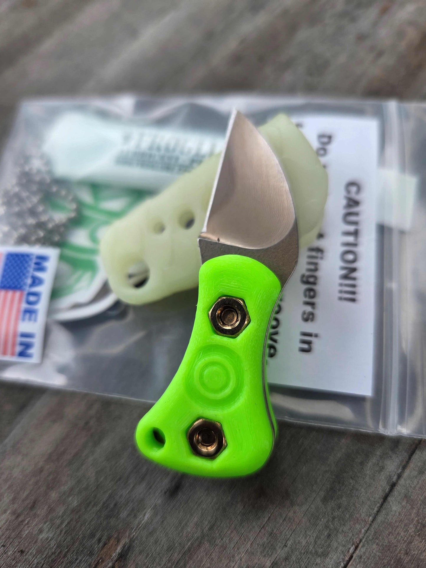 Turner CNC Anchovy - C3Dynamics Glow Resin Sheath Green Handle