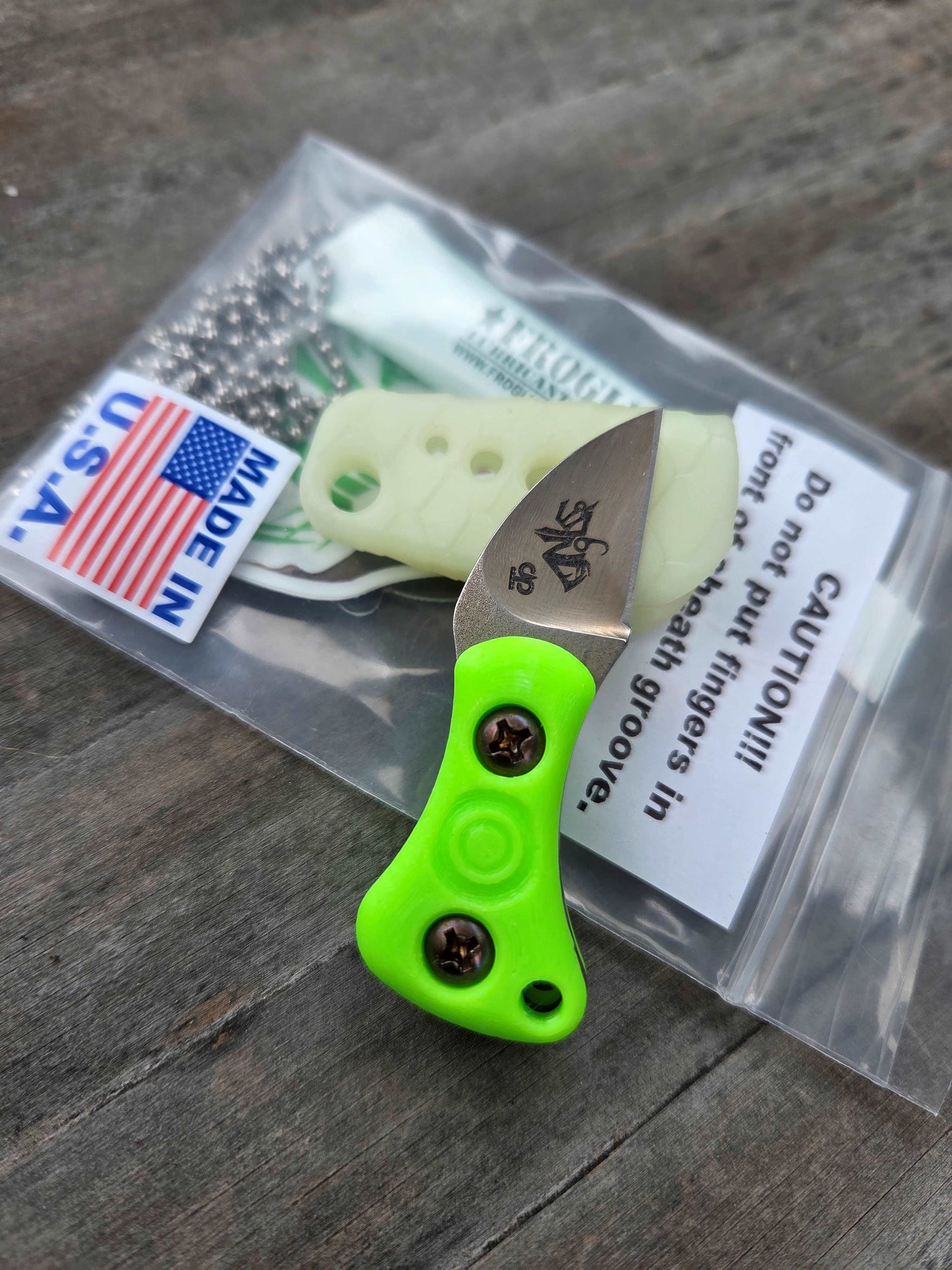 Turner CNC Anchovy - C3Dynamics Glow Resin Sheath Green Handle