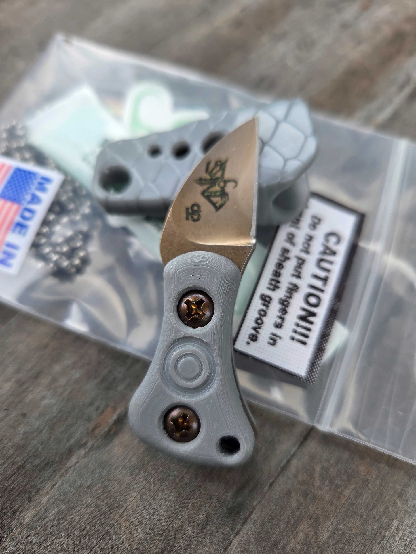Turner CNC Anchovy - C3Dynamics Grey Resin Sheath/ Grey Handle