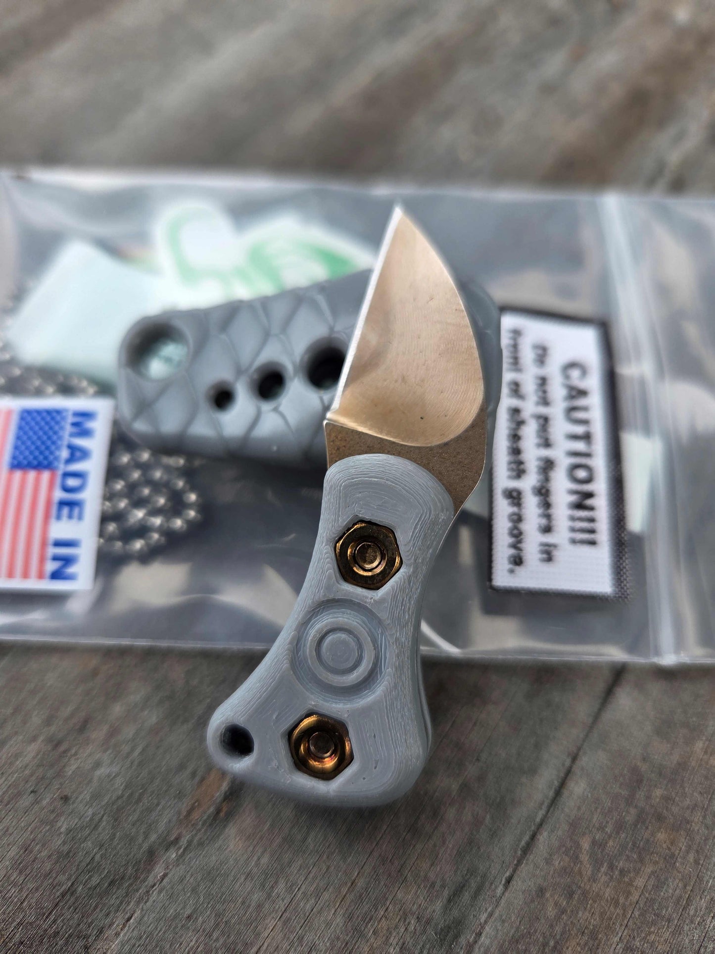 Turner CNC Anchovy - C3Dynamics Grey Resin Sheath/ Grey Handle