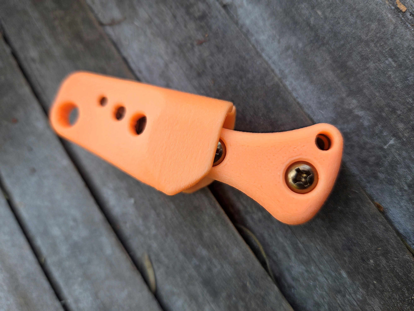 Turner CNC Anchovy - orange glow handle Glow orange sheath