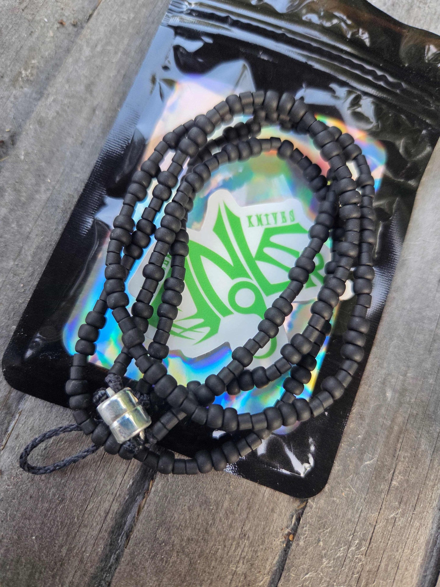 Red Thread Primium Shiko Anchovy Lanyard - All Black