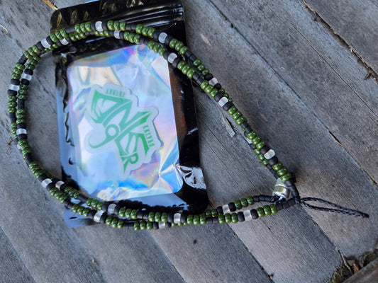 Red Thred Primium Shiko Anchovy Lanyard - Frost Camo