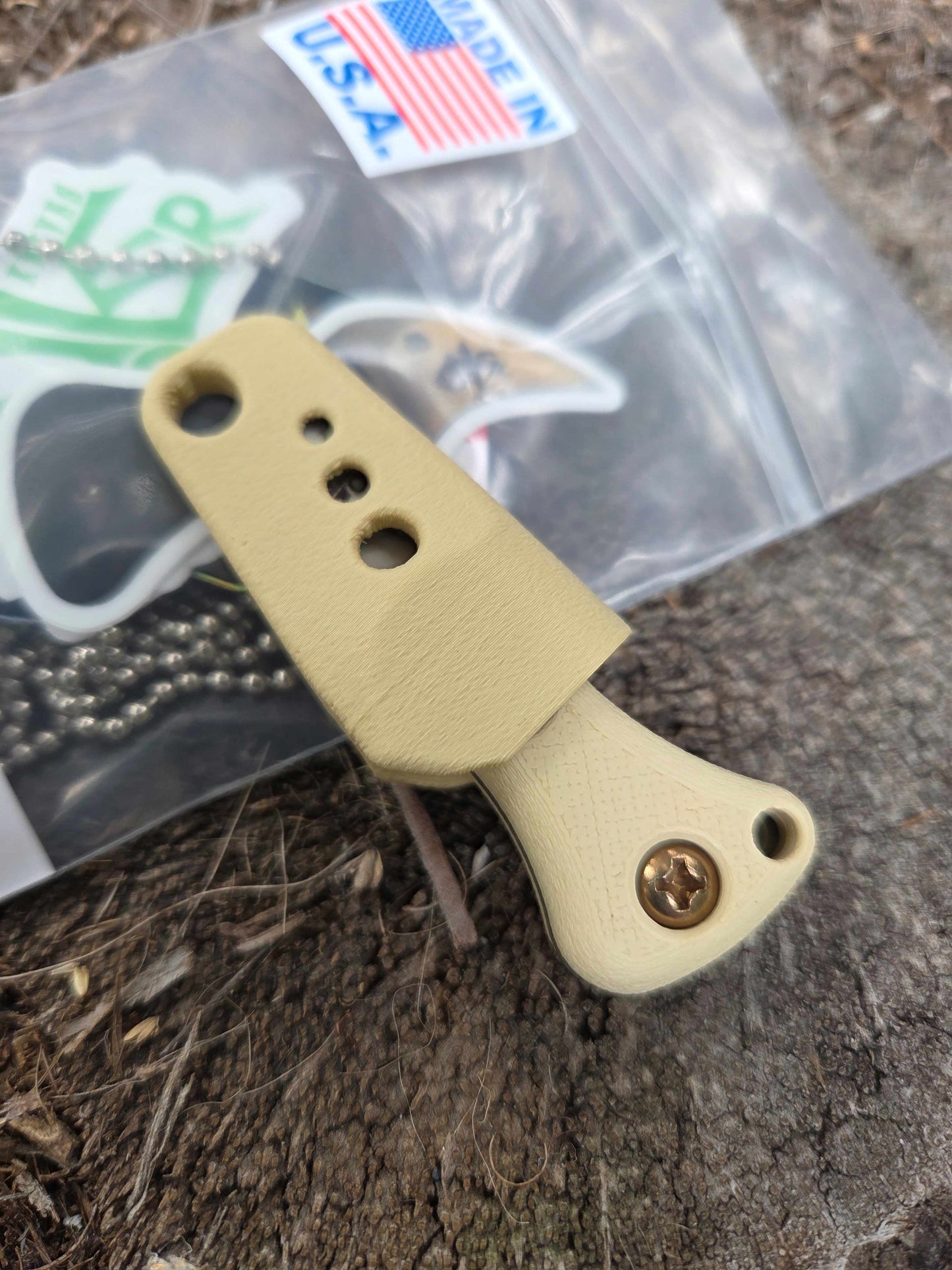 Turner CNC Anchovy - Tan handle Tan sheath